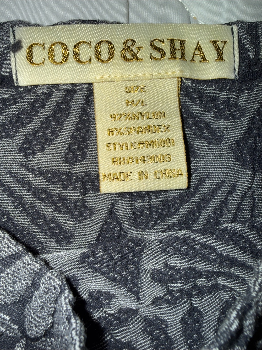 Gray Patterned Square-Neck Tank - Picture 2 of 3